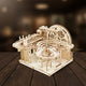 Puzzle 3D en bois représentant un parcours de billes complexe