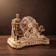 Puzzle 3D en bois avec parcours de billes complexes et pièces mobiles.