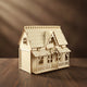 Puzzle 3D en bois d'une villa de poupée détaillée