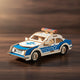 Puzzle 3D de voiture de police bleue et blanche avec étoiles POLICE