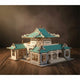 Puzzle 3D de la Librairie de Wuhan en bois, assemblé.