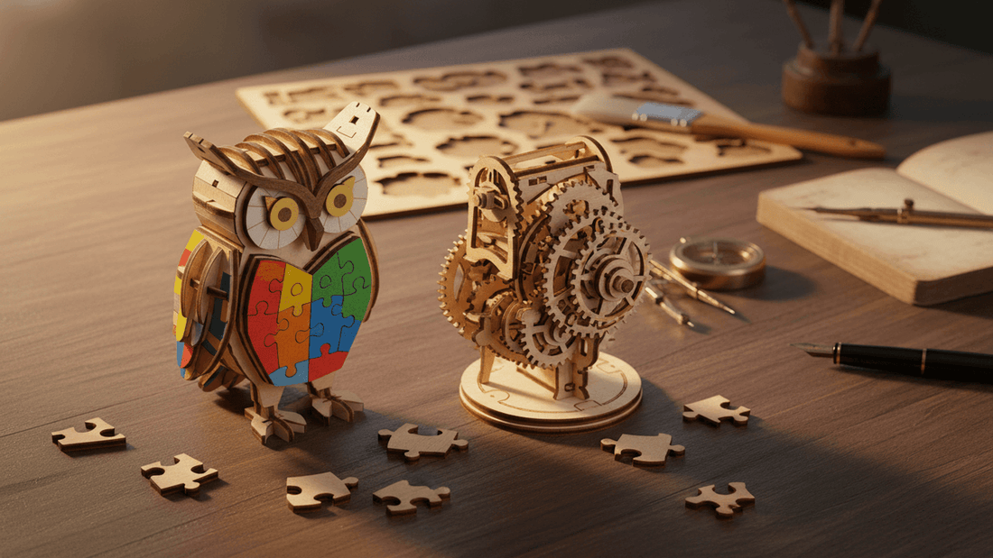 Puzzle 3D en bois peint ou brut : lequel offrir ?