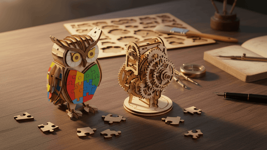 Puzzle 3D en bois peint ou brut : lequel offrir ?