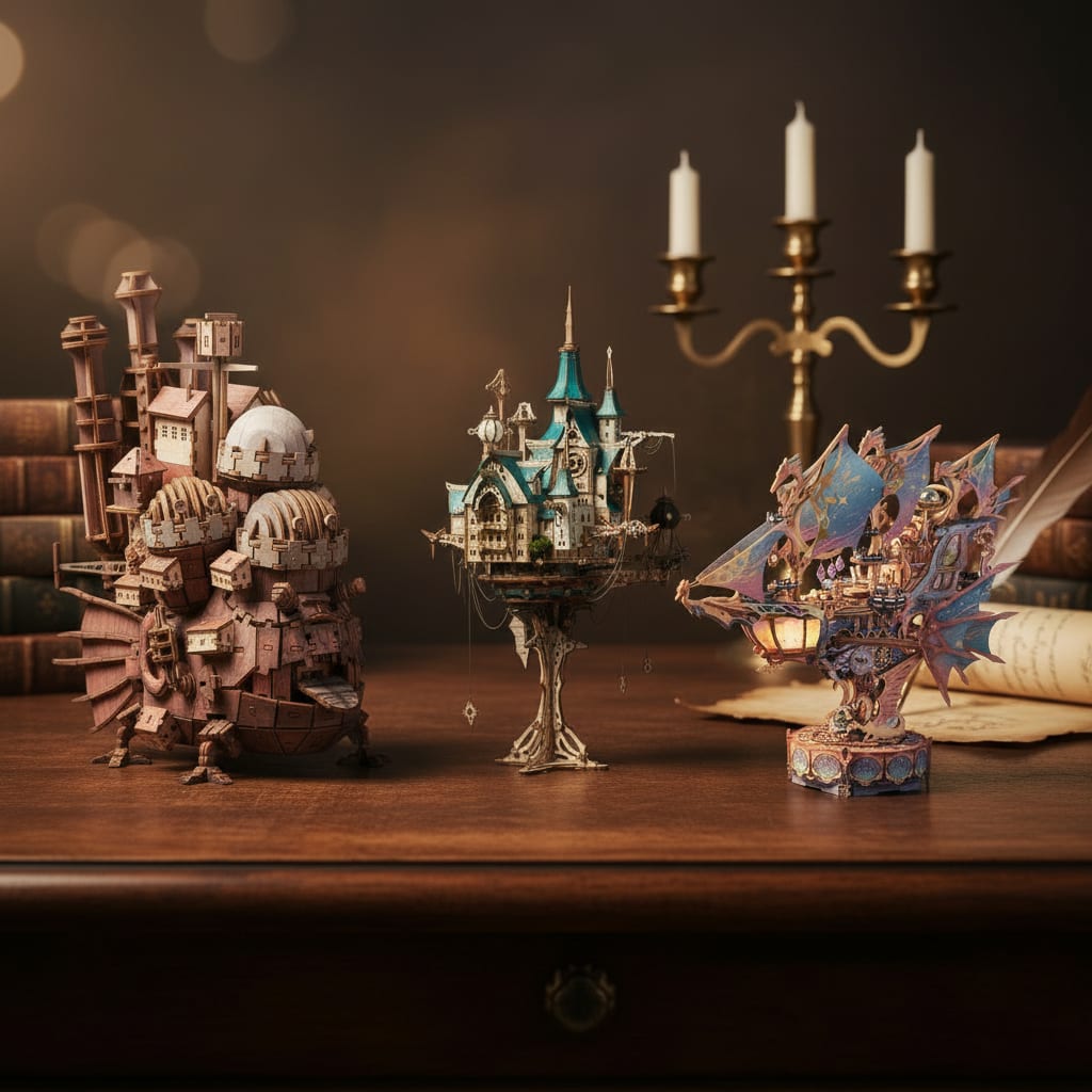 FUNPOLA LED Puzzle 3D en Bois – Modèle de Cottage Champêtre Kit de Construction Miniature DIY avec Lumières LED – Maquette Architecturale Rurale 3D pour Déco Maison – Puzzle 3D pour Adultes FUNPOLA LED Puzzle 3D en Bois – Modèle de Cottage Champêtre Kit de Construction Miniature DIY avec Lumières LED – Maquette Architecturale Rurale 3D pour Déco Maison – Puzzle 3D pour Adultes