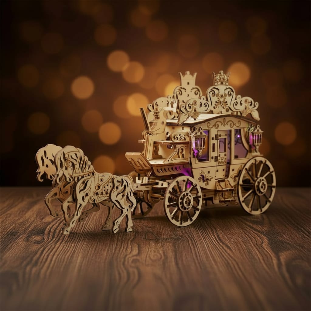 La Charette Royale et ses deux chevaux
