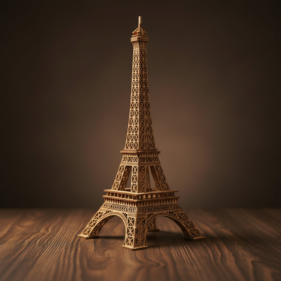 Puzzle 3d en bois de la Tour Eiffel