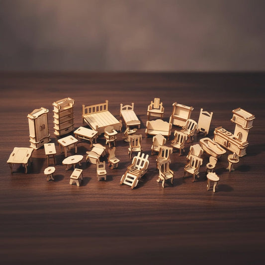 Fournitures en bois pour Maison de Poupée