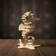 Puzzle 3D de l'Hippocampe en bois, assemblé.