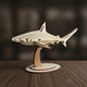 Puzzle 3D du Requin en bois, assemblé.