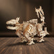 Puzzle 3D en bois de dinosaure robot avec détails mécaniques