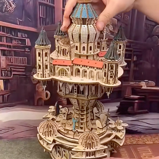 Vidéo présentant Puzzle 3d Château dans le ciel