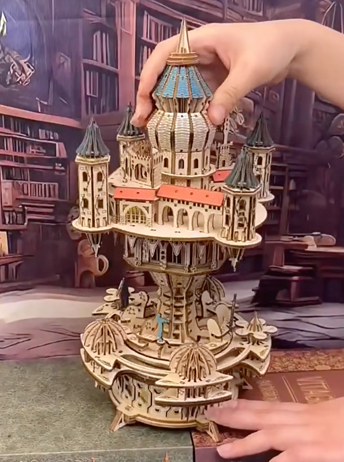 Vidéo présentant Puzzle 3d Château dans le ciel