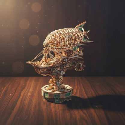 Vidéo de présentation du Puzzle 3D en Bois Dirigeable Steampunk