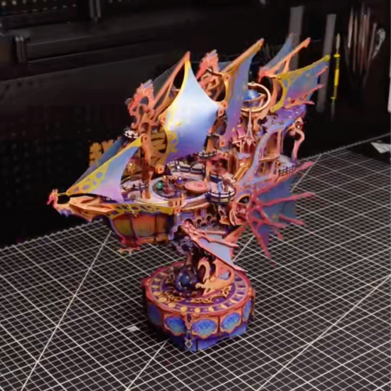 Présentation vidéo du Puzzle 3D en bois vaisseau féerique