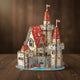 Puzzle 3D du Château Fort en bois, assemblé.