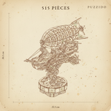 Puzzle 3D en Bois Dirigeable Steampunk