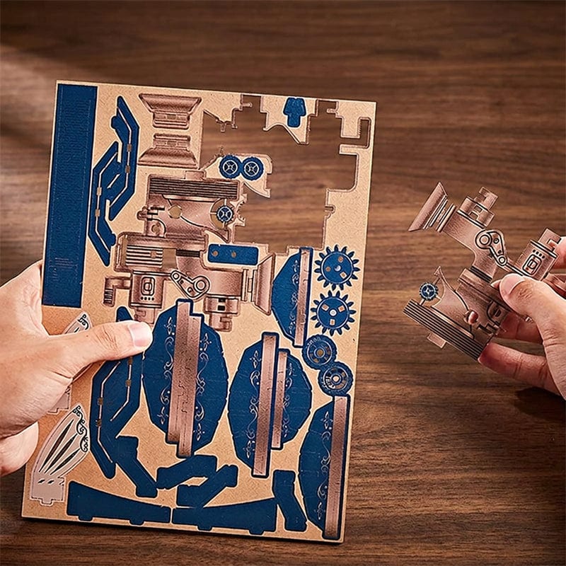 Puzzle 3D du Galion Spatial en bois, pièces